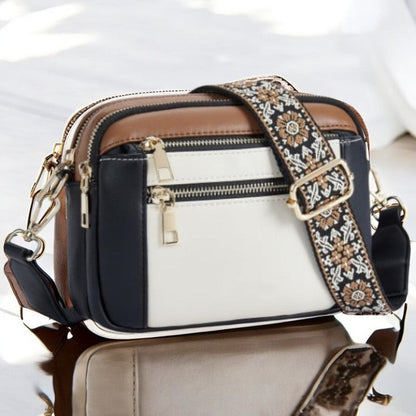 Camilla Structured Leather-Look Shoulder Bag