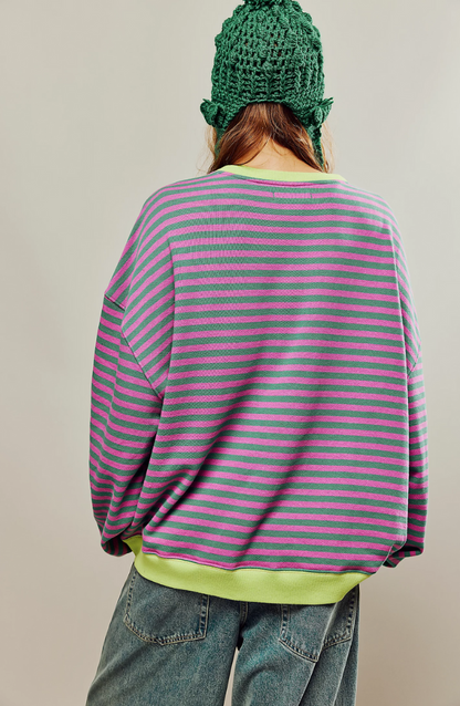 Nelo Striped Sweatshirt