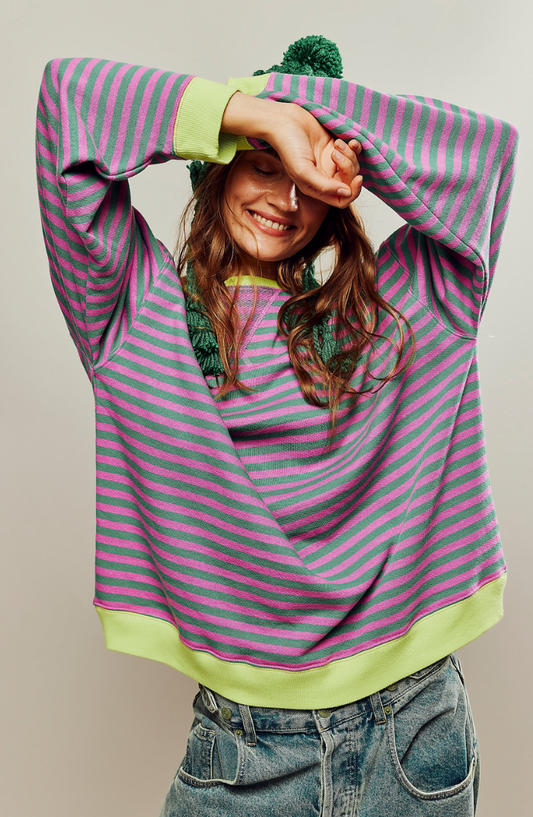 Nelo Striped Sweatshirt