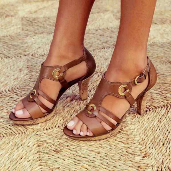Riviera Open-Toe Heeled Sandals
