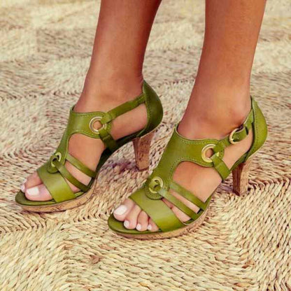Riviera Open-Toe Heeled Sandals
