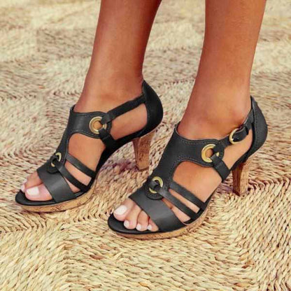Riviera Open-Toe Heeled Sandals
