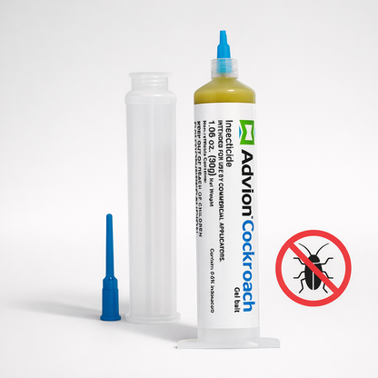 Indoor Cockroach Control Gel Bait | Syringe Applicator Roach Treatment For Cracks and Crevices