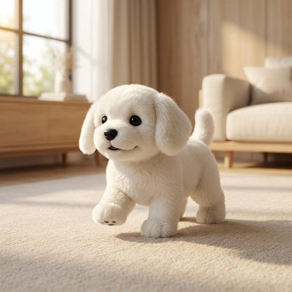 Interactive Walking Plush Puppy Toy | Barking Soft Robot Dog Toy For Children and Cuddly Play