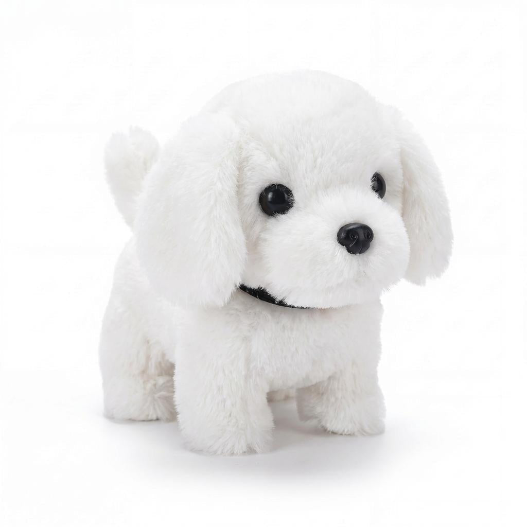 Interactive Walking Plush Puppy Toy | Barking Soft Robot Dog Toy For Children and Cuddly Play