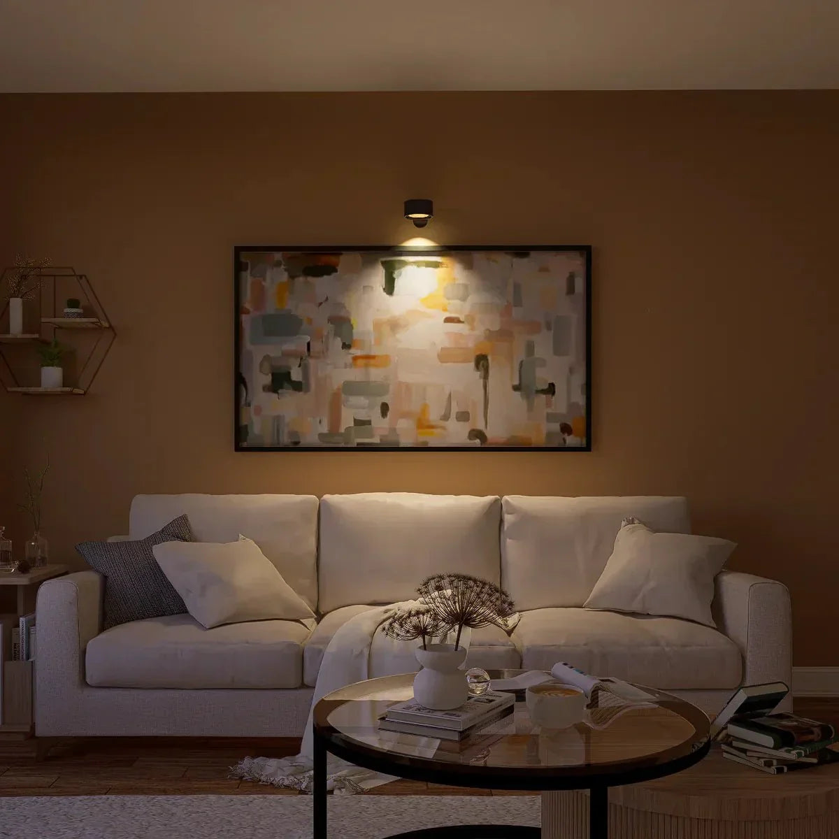 USB Rechargeable LED Wall Light | Cordless Touch or Remote Puck Light In Three Wall Finishes