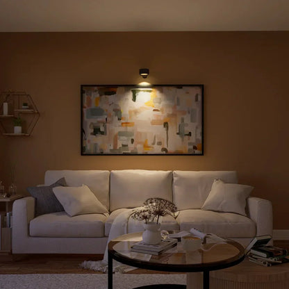 USB Rechargeable LED Wall Light | Cordless Touch or Remote Puck Light In Three Wall Finishes