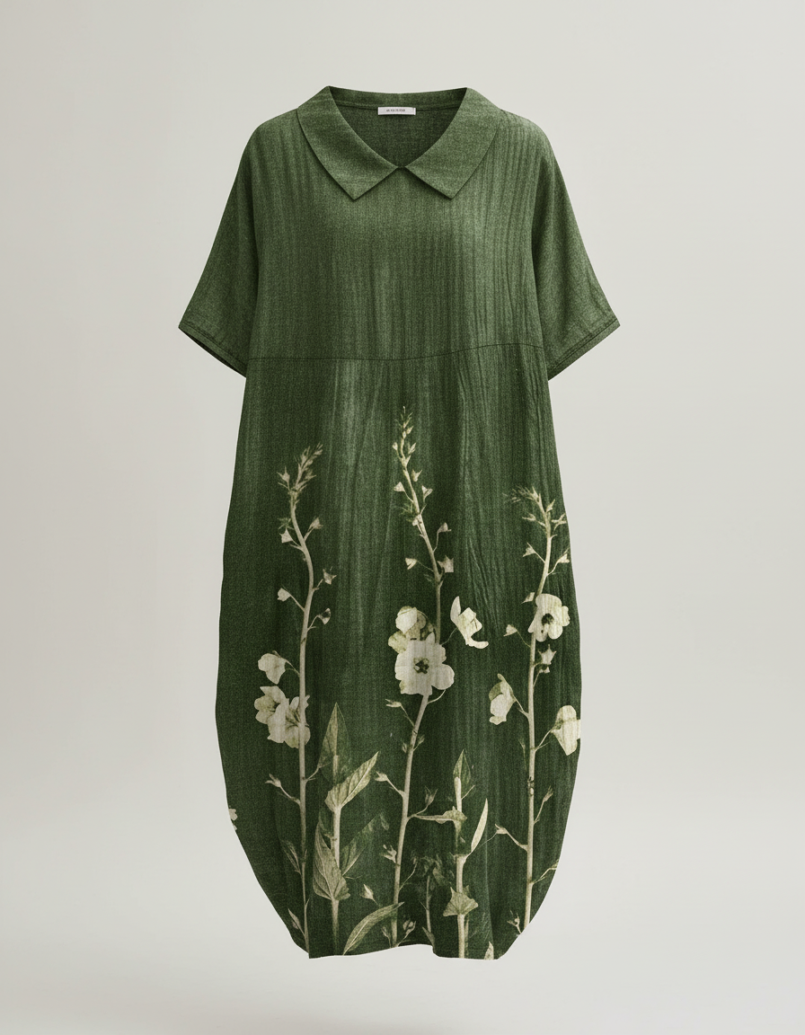 Belara Floral Print Midi Dress