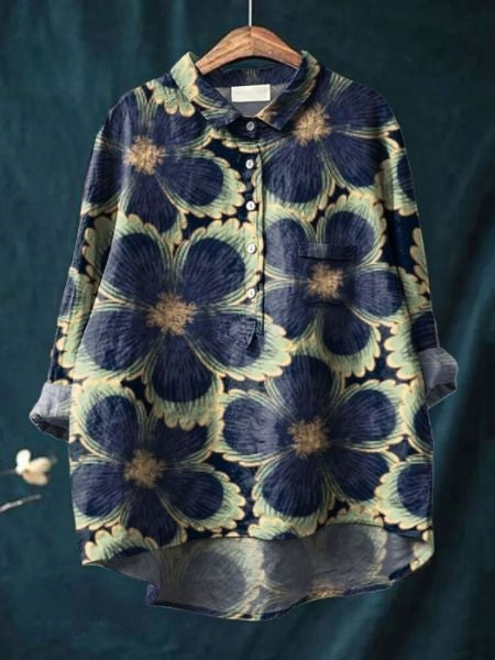 Flori Printed Linen Shirt