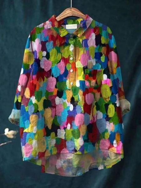 Flori Printed Linen Shirt