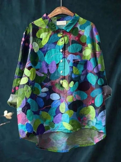 Flori Printed Linen Shirt
