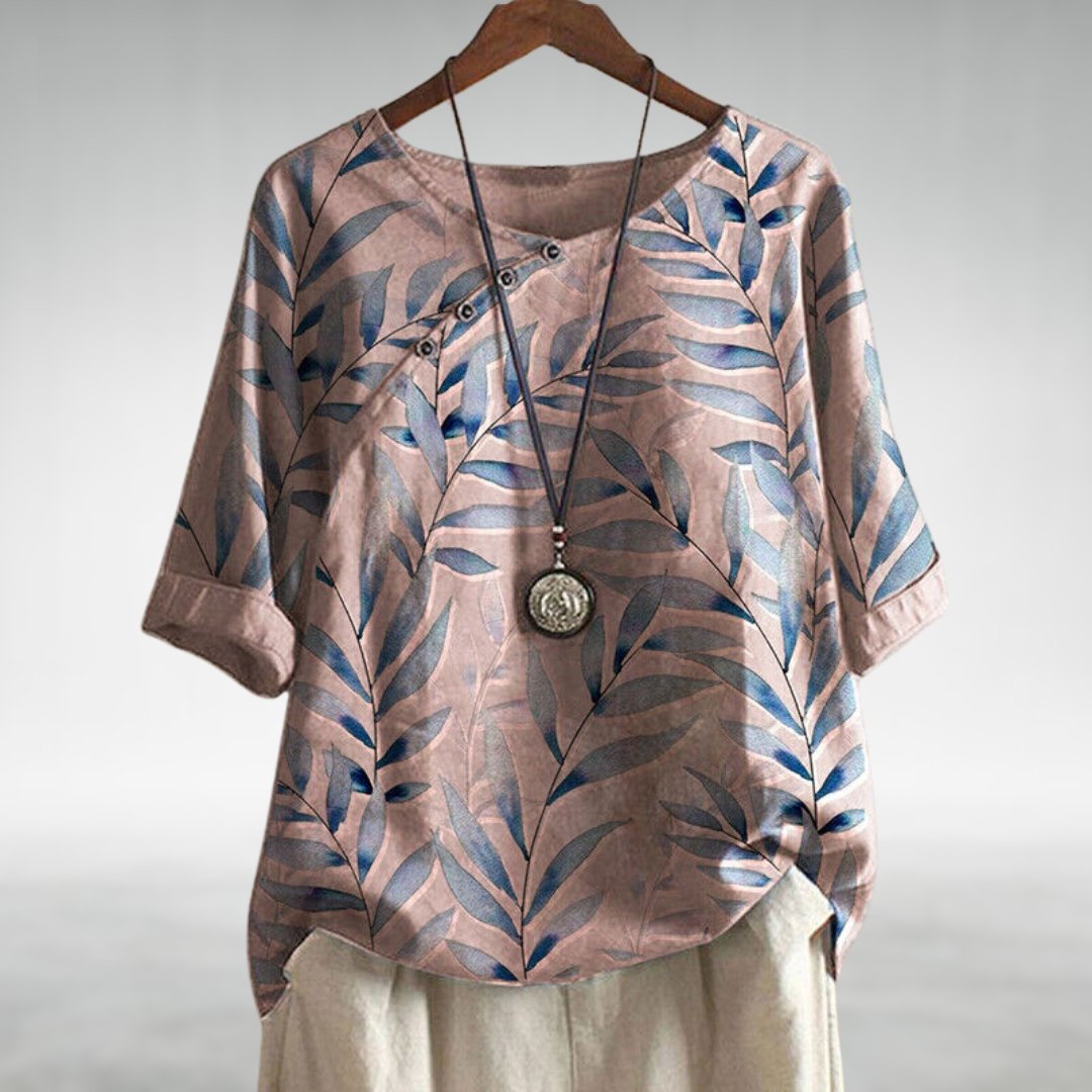 Sorrel Floral Print Linen Top