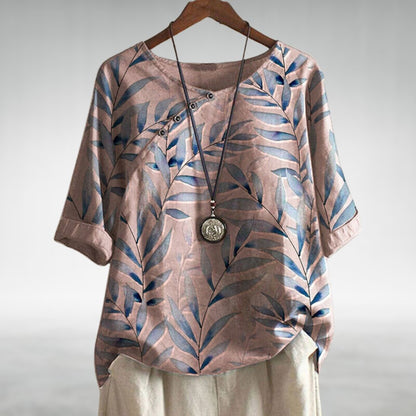Sorrel Floral Print Linen Top