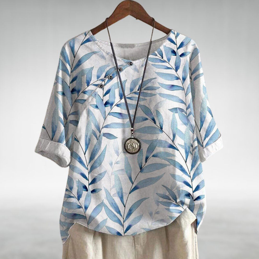 Sorrel Floral Print Linen Top
