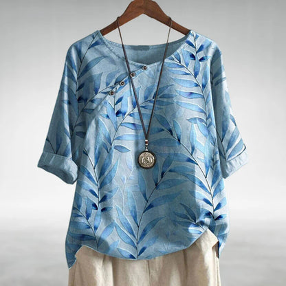 Sorrel Floral Print Linen Top