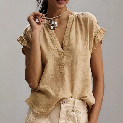 Luma Ruffle Sleeve Blouse