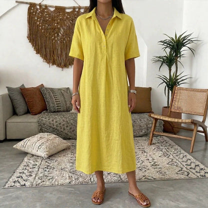 Calise Linen Shirt Dress