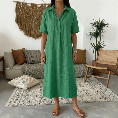 Calise Linen Shirt Dress