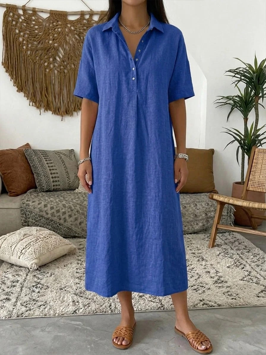 Calise Linen Shirt Dress