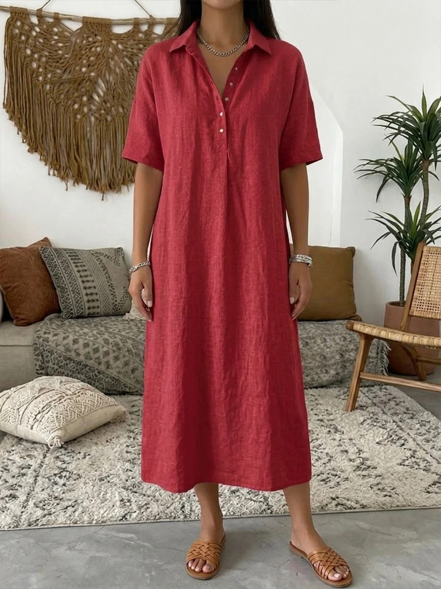 Calise Linen Shirt Dress