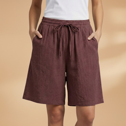 Arlo Drawstring Linen Shorts