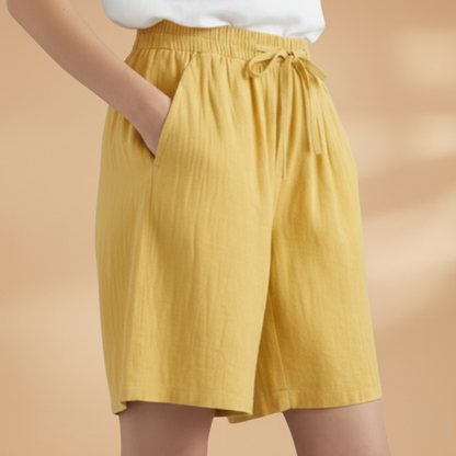 Arlo Drawstring Linen Shorts