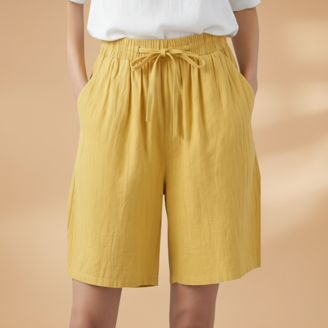 Arlo Drawstring Linen Shorts