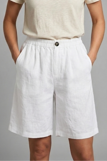 Tallo Wide Leg Linen Shorts