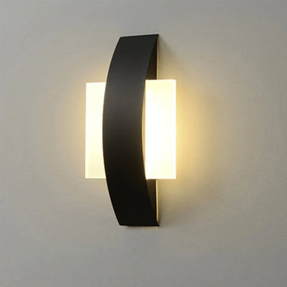 Acrylic Wall Lamp | Minimalist Ambient Lighting In Round or Square, In Black or White Finish