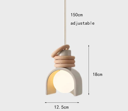 Wabi Sabi Pendant Light | Japanese Minimalist Resin Ceiling Lamp For Quiet Modern Interiors