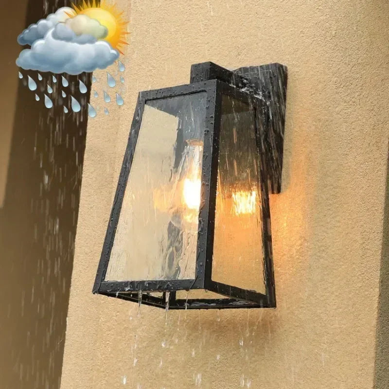 Calvora Outdoor Wall Lantern | Modern European Wall Lamp For Porches, Doorways and Front Patios