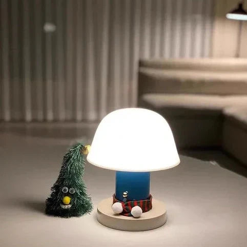 Mushroom Table Lamp | Modern Rechargeable Cordless LED Light For Tables, Travel and Camping