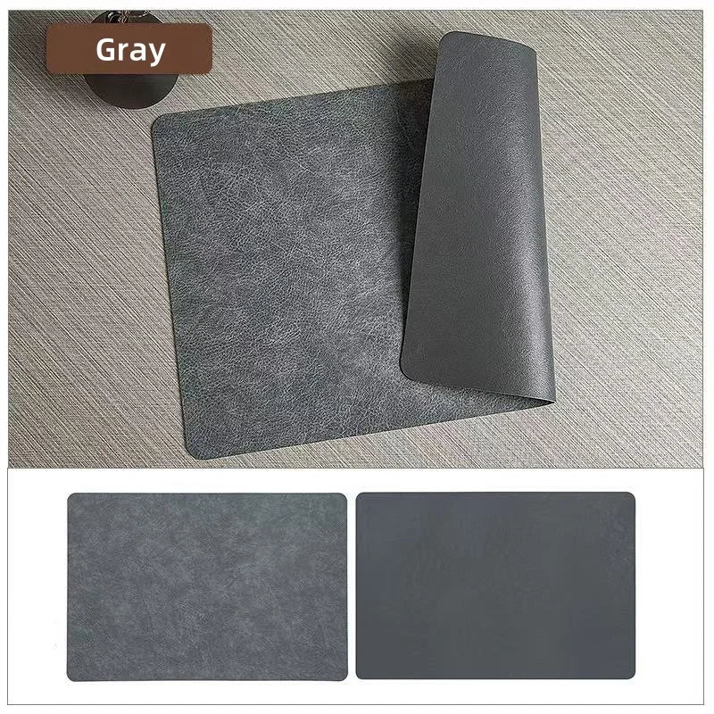 Twinlay Double Sided Faux Leather Placemats | Heat Resistant and Waterproof Table Mats For Dining