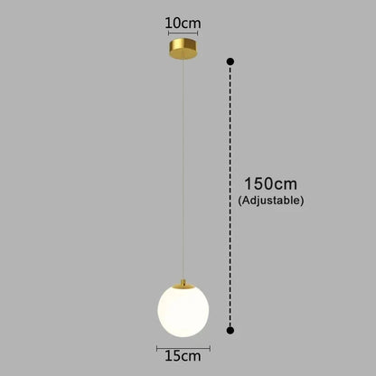 Globara Pendant Light | Nordic Modern Glass Globe Design In One or Two Globe Head Configurations