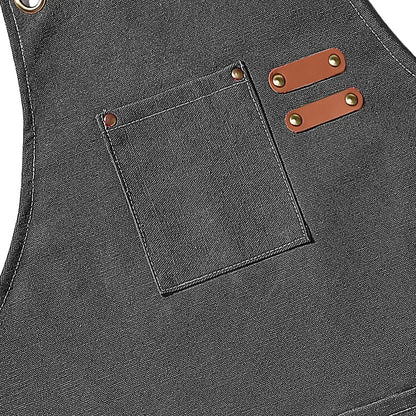 Canvara Canvas Kitchen Apron | Unisex Chef and Workwear Apron With An Adjustable Neck Strap
