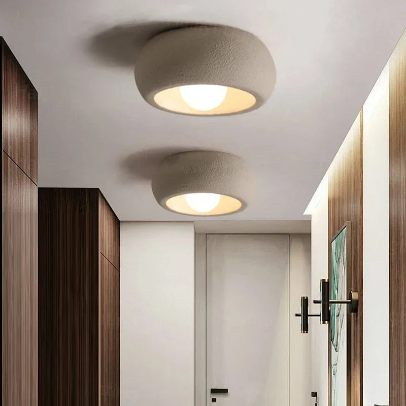 Minimalist Circular Ceiling Lamp | Modern Flush Mount Ceiling Light For Bedrooms and Hallways