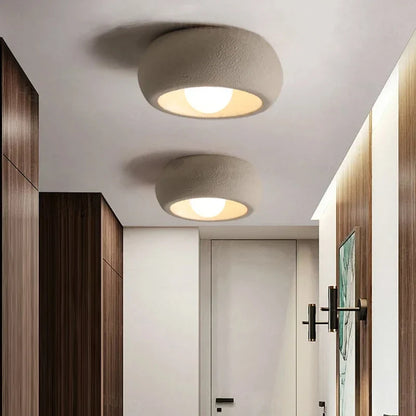 Minimalist Circular Ceiling Lamp | Modern Flush Mount Ceiling Light For Bedrooms and Hallways