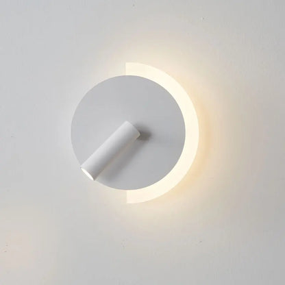 Crescara Wall Light | Modern LED Bedside Design With A Crescent Glow and Focused Spotlight Beam