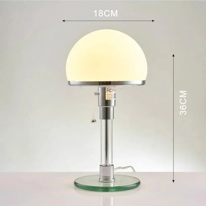 Baumar Bauhaus Table Lamp | Designer Nordic Glass Lamp For Desks, Sideboards and Home Studies