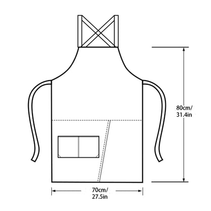 Splitcraft Waterproof Canvas Apron | Split Skirt Design With Pockets For Trades and Kitchens