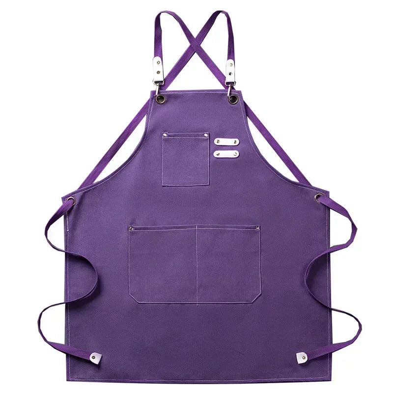 Canvara Canvas Kitchen Apron | Unisex Chef and Workwear Apron With An Adjustable Neck Strap