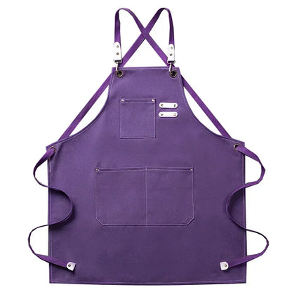 Canvara Canvas Kitchen Apron | Unisex Chef and Workwear Apron With An Adjustable Neck Strap