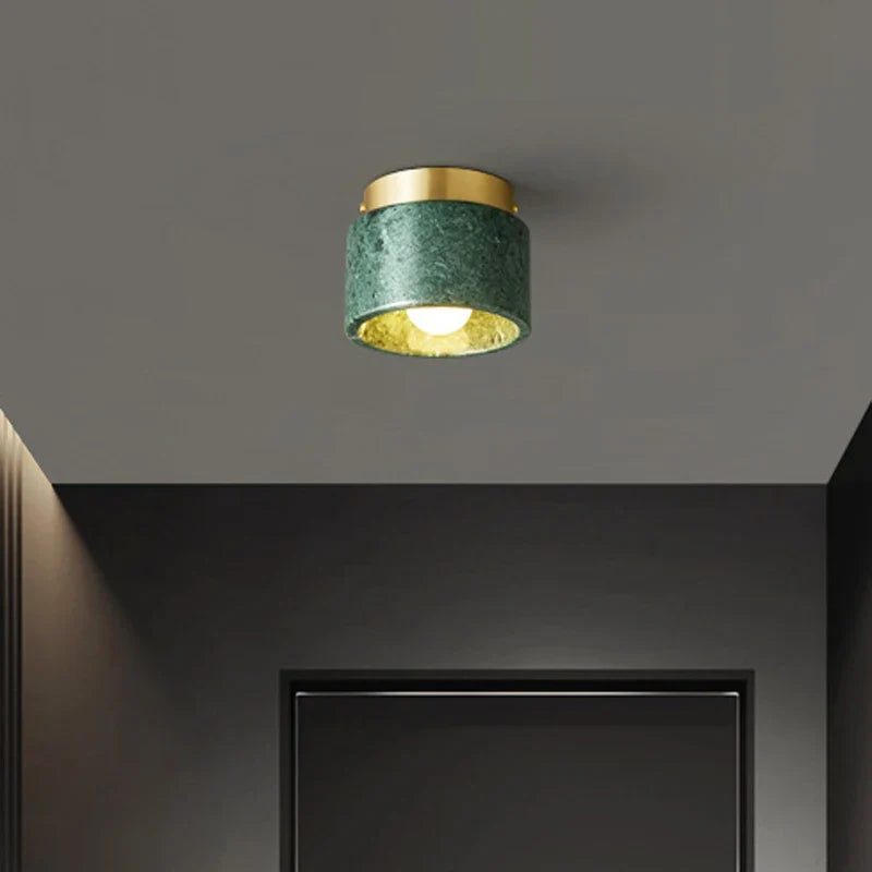 Nordic Marble Ceiling Light | Modern Downlight With A Stone Finish For Hallways and Kitchens
