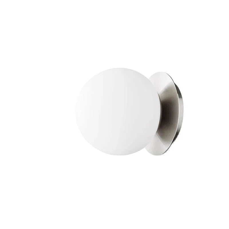 Nordic Globe Glass Wall Lamp | Minimalist Globe Sconce For Bathrooms, Bedrooms and Hallways