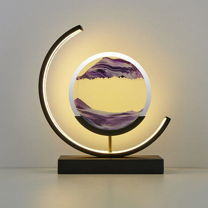 Dunefall Quicksand LED Table Lamp | Flowing Sand Art Lamp For Desks, Offices and Home Bedsides