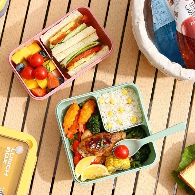 Bentora Leak Proof Lunch Box | Portable Bento With Cutlery, Microwave and Dishwasher Safe Design