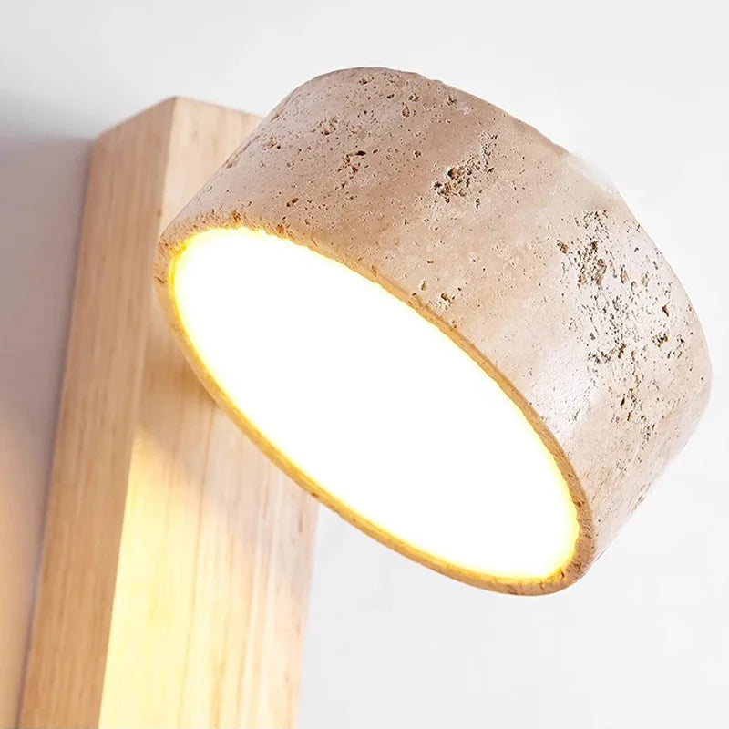 Lumelle Wall Lamp | French Wabi Sabi Headboard Light With A Pull Switch, In Two Wall Designs