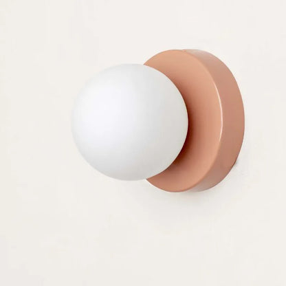 Macaron LED Wall Lamp | Modern Coloured Glass Sconce For Bedrooms, Kids Rooms and Landings