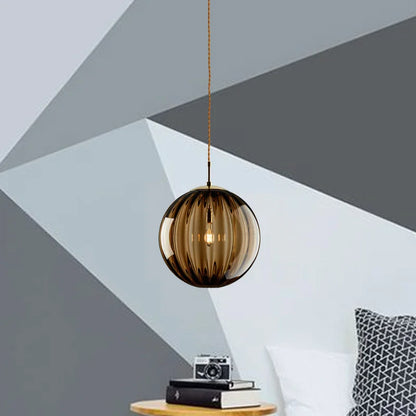 Modern Glass Ball Pendant Light | Nordic Sphere Ceiling Lamp For Kitchens, Halls and Bedrooms