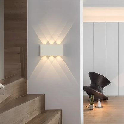Blocklume Rechargeable Wall Lamp | Minimalist Wood Grain Design With Tricolour Light Modes